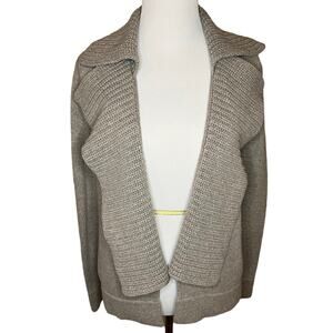 Gap Women's‎ Sz XSmall Gray Wool Blend Open-Front Long Sleeve Cardigan Sweater